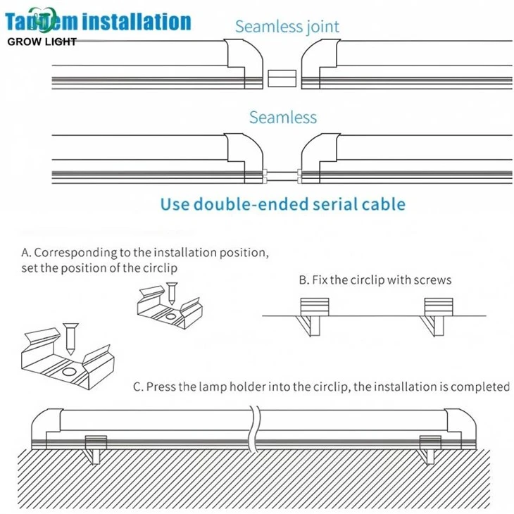 T8 Grow Light For Vertical Farming